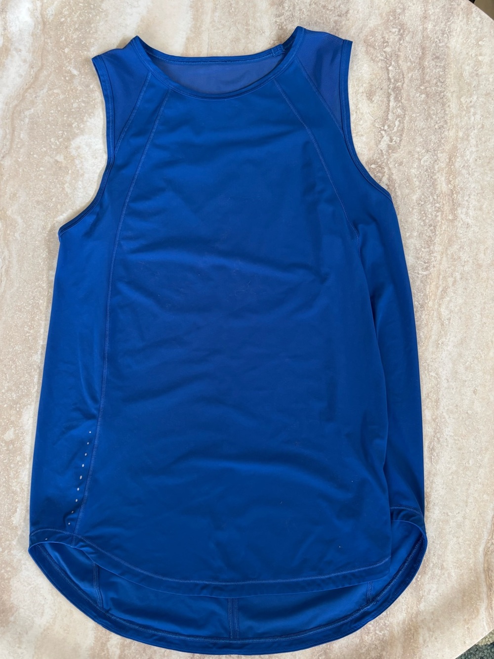 Lululemon Royal Blue Sleeveless Workout Tank Top Size 6